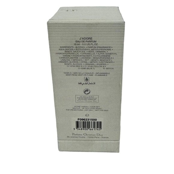 Christian Dior Vintage J'ADORE TO GO EDP 15 ml Jasmine Orchid Rose winner of a - Picture 4 of 6